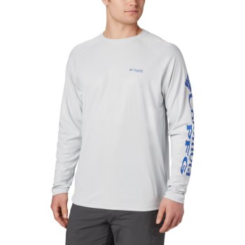 Pánské Mikiny Columbia PFG Terminal Deflector Long Sleeve Big Šedé Blankyt NRPISH147